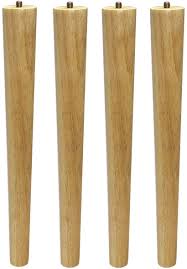 Sopicoz Table Legs 16 Inch Wood Furniture Legs For Coffee Table End Table Mid Century Modern Diy Furniture Tapered Natural Threaded 5 16 Hanger Bolts Pack Of 4 Amazon Com