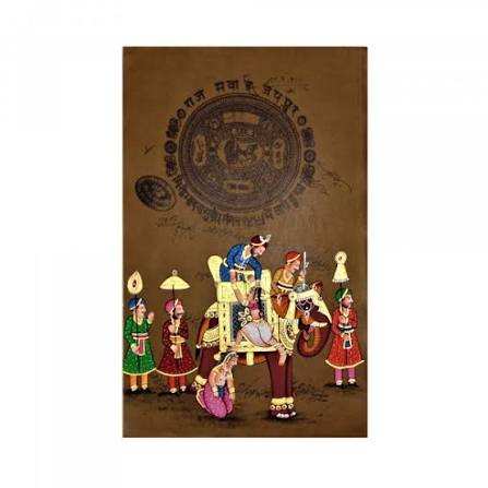 ROYAL RAJPUTANA Stamp Paper Painting | AVIVANA