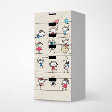 Mobelfolie Happy Kids Fur Stuva Kommode 6 Schubladen Kinder Zimmer Schubladen Kinderzimmer