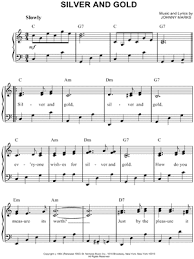 Doerr, jr., john mark mcmillan featuring sarah mcmillan and other artists. Burl Ives Silver And Gold Sheet Music Easy Piano In C Major Download Print Sku Mn0059758