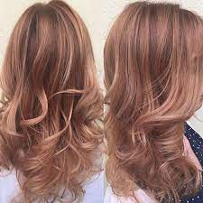 Another Rose Gold Auburn Via Our Friends At Owayorganics By Mihai Hairdresser Rosegoldhair Behindth Auburn Blonde Hair Balayage Long Hair