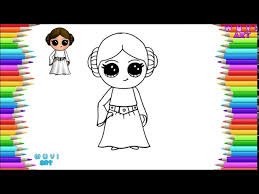 How To Draw Cute Princess Leia Star Wars Character Easy Drawing Lesson 1200 x 900 jpeg 449 кб. bizimtube creative diy ideas