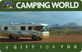 Camping world accepts all major credit cards, including the good sam rewards visa card, as well as camping world gift cards. Gift Card A Gift For You Camping World United States Of America Camping World Col Us Caw 001