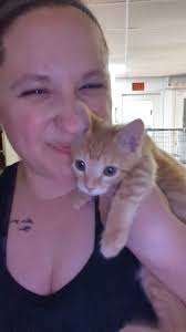 I know I haven't done a CHEESE PUFF update in a while, but she's been busy  beating calici, eating everything in sight at her foster, and FINALLY  getting big enough to get