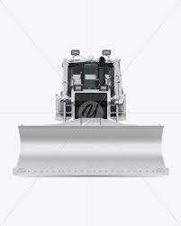 Download Crawler Dozer Mockup Front View In Vehicle Mockups On Yellow Images Object Mockups PSD Mockup Templates