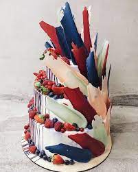 Ie Loves Brush Stroke Cakes Brushstroke Cake Colorful Cakes Cake Decorating Supplies