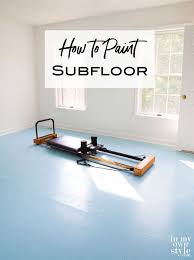 How To Paint Plywood Subfloor Diy Flooring Floor Makeover Diy Wood Floors