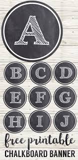 Alphabet Free Printable Black And White Banner Letters Chalkboard Banner Letters Free Printable Alphabet Paper Trail Design Chalkboard Banner Free Chalkboard Printables Printable Banner Letters