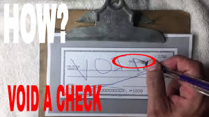 How to void a check correctly. How To Void A Check Youtube