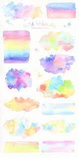 pastel watercolor splashes clipart hand painted brush etsy watercolor splash pastel watercolor splash images