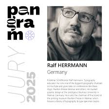 We are pleased to announce that Ralf Herrmann, a renowned type designer and  typographer, is joining the jury! https://schriftkontor.ralf-herrmann.de/
