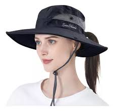 Jane Shine Mulheres Rabo De Cavalo Chapéu De Sol Ao Ar Livr