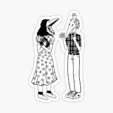 I've always been a huge fan of beetlejuice. Barbara And Adam Stickers Redbubble