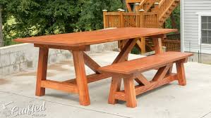 A typical farmhouse table will generally cost between $100 and $200. How To Build A Farmhouse Table And Benches For 250 Woodworking Diy 10 Steps With Pictures Instructables