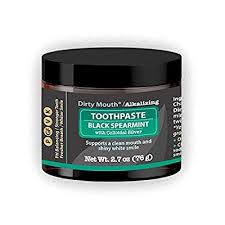 Total care®, cool mint®, ultraclean®, sensitivity® Buy Dirty Mouth Natural Alkalizing Toothpaste For Sensitive Teeth And Gums Remineralize Strengthen And Restore Enamel 2 7 Ounces Black Spearmint Online In Indonesia B083jkmqsc