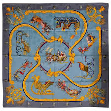 Hermes Plumes Et Grelots Silk Scarf Hermes