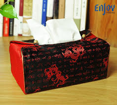 Handmade Silk Tissue Box Cover Napkin Paper Holder Case For Car Home Decor Black Home Amp Garden Bath Tissue Box Tissue Box Holder Tissue Boxes Blue Gold