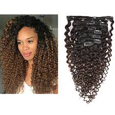 20inch Ombre Natural Black To Dark Brown 1b 4 120gram Net With 17 Clips 3b 3c Jerry Curly 140 280g In 2020 Hair Extension Clips Hair Extensions Curly Hair Extensions