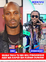 Freestyle 💥DMX🇺🇸 💥AFANDE READY🇨🇩 Una taka tuwa pinganishe Awa wa  râper WA wini duniani Twendeleye tu kuji abonné Ku page zetu Mzkivu