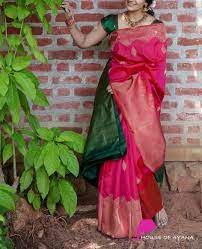 Buy Bridal Silk Sarees Utsav Saree Online Festival Saree Occasion Wear Saree Women S Fas Silk Saree Blouse Designs Pink Saree Silk Green Blouse Designs
