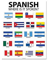 Large pictures (upto 800 pixels) are provided to help you to see details of flags. Spanish Speaking Countries Poster Latin American Flags How To Speak Spanish Flag