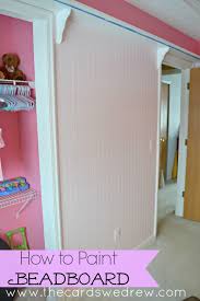 So we added beadboard to it and the entire surrounding area. How To Paint Beadboard The Cards We Drew