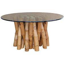 Bamboo furniture products  export bali  bamboo dining ensembles with matched dining table sets with beveled glass tops. Pre Owned Bamboo Dining Table W Glass Top Bamboo Furniture Glass Kitchen Tables Glass Top Dining Table