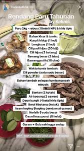 Resepi rendang ayam chef wan, resepi rendang daging, tok dan pelbagai jenis rendang. Resepi Rendang Paru Cili Api Resepi Merory Sedap Betul