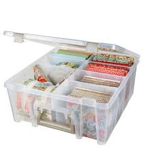 Artbin Double Deep With Removable Dividers Craft Storage Box Sewing Room Storage Craft Storage Solutions