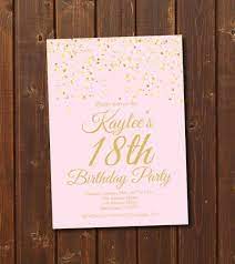 Design debut sample 18th birthday invitation. 18th Birthday Invitation Templates 18th Birthday Invitation Printable Gold Printable Birthday Invitations Birthday Invitations Birthday Invitation Templates
