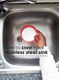 stainless steel sink shine