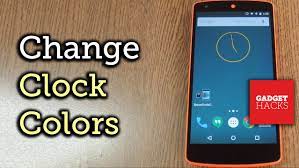 Here are the commands : Change The Clock Widget Color On Android How To Youtube