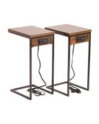 Tainoki Set Of 2 Tech Tables Living Room Leather Furniture Accent Furniture