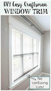 Diy Easy Craftsman Window Trim Tutorial Remodelaholic Interior Window Trim Craftsman Window Trim Diy Window Trim