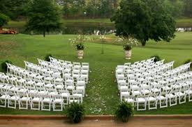 I Like The Rounded Seating Look Backyard Wedding Ceremony Wedding Ceremony Seating Wedding Ceremony Chairs