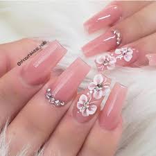 145 Beautiful Marble Nails To Copy Right Now Marblenails Floral Nails Pink Nails Pretty Acrylic Nails