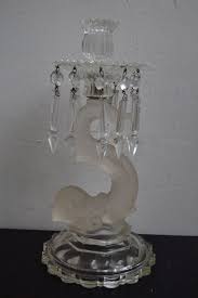 Crystal candelabras & candle holders are gorgeous! Antique Cut Glass Crystal Candlestick With Prisms Lustres Catawiki