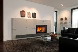 Scopri su eprice la sezione camini moderni a legna e acquista online. Camino A Legna Energa Barbas Moderno Con Focolare Chiuso A Doppia Faccia