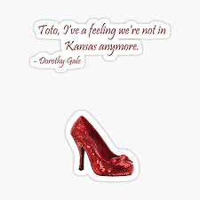 Red shoes are recurrent motif in much of the pedogate material. Wizard Of Oz Quotes Stickers Redbubble
