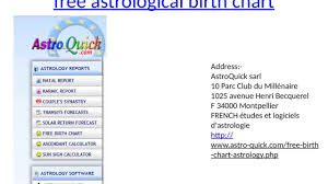 Free Astrology Birth Chart Analysis And Calculator Youtube