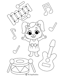 These free, printable summer coloring pages are a great activity the kids can do this summer when it. Music Instruments Coloring Pages For Kids Free Printables