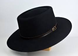 Bolero Hat The Voodoo Black Vaquero Crown Wide Brim Hat Etsy Wide Brim Hat Men Hats For Men Bolero Hat