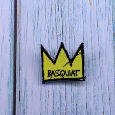 Photographer george hirose shared the back story to the picture of basquiat kissing haring on facebook Basquiat Crown Enamel Pin Graffiti Pop Art Painter Brooch Fashion Men Jewelry Artist Gift Women Shirts Jackets Accessory Badge Brooches Aliexpress