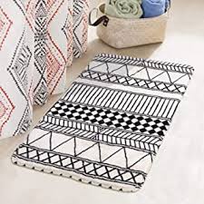 Both sides are plush, absorbent, and add texture and color to any bath. Amazon Com Modern Bathroom Rugs