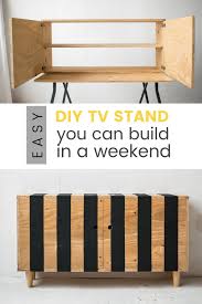 If you want to have an exclusive diy tv stand, you can try to combine wood pallet with metal. Diy Tv Stand You Can Build In A Weekend Grillo Designs