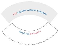 Diy Cupcake Wrapper Templates Scalloped And Straight Edge Diy Cupcakes Cupcake Wrappers Template Cupcake Wrappers