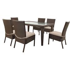 Soho Resin Wicker Patio 7 Piece Dining Set Meijer Com 499 Glass Top Dining Table 7 Piece Dining Set Dining Set