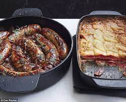 Food Special Sausage And Caramelised Red Onion Hotpot And Potato And Gordon Ramsey Recipes Gordon Ramsay Recipe Gordon Ramsay Home Cooking