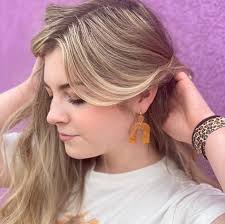 Cheap kay earring Top Sale Jordan Gold Brass Bamboo Style Dangle Earring  Lisi Lerch