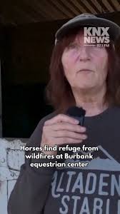 Longtime Altadena resident Meredith McKenzie brought her horse, Dusty, to  the Los Angeles Equestrian Center in Burbank after receiving word of the  incoming windstorm. She says she didn’t wait for an ...